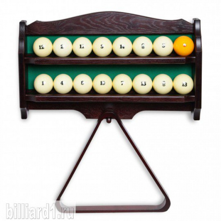 Полка для шаров и треугольника Венеция дуб (темно-коричневая)