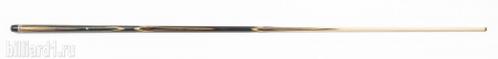 Бильярдный кий для русского бильярда Люкс, запил тюльпан, двухсоставной (граб, эбен)