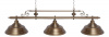 Бильярдный светильник Верона 3 плафона (цвет бронза)