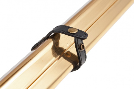 Футляр для цельного кия (золотистый)